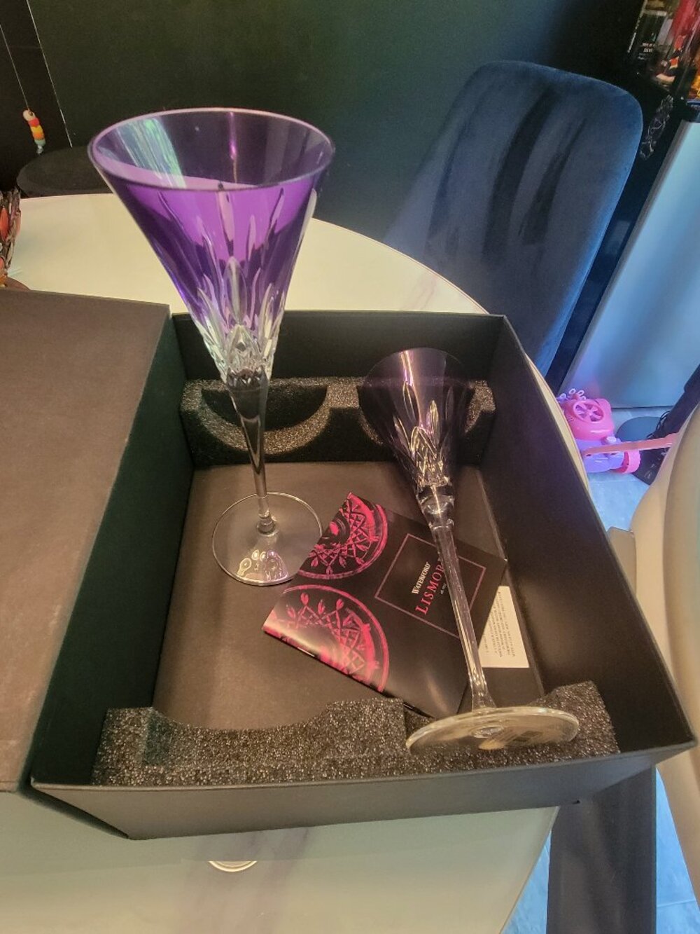 Waterford CrystalCollection: Lismore PopsColor: Amethyst / PurpleItem: Toasting